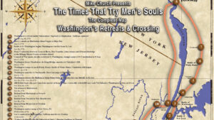 Washington's Retreat & Crossing Map - Parchment
