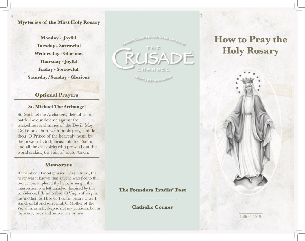 Holy Rosary pamphlet