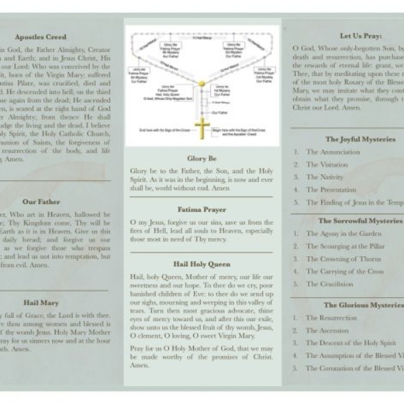 How To Pray The Holy Rosary Pamphlet - The Founders Tradin Post