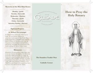 rosary - The Founders Tradin Post Holy Rosary pamphlet