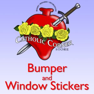 catholic corner window stickers