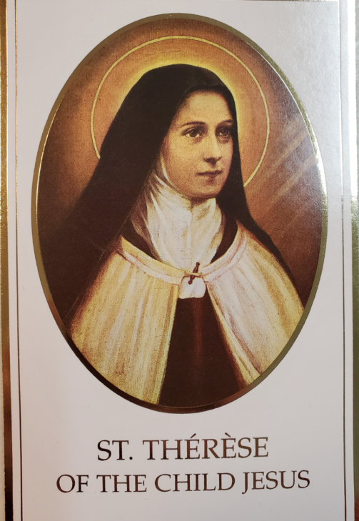 Saint Therese Prayer Card