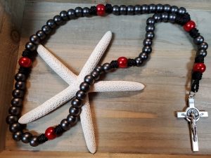 Black:Red Cord Rosary