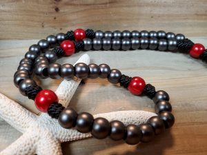Black:Red Cord Rosary-3