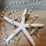 Arctic White Miraculous Rosary