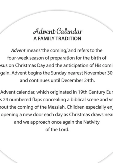 Advent Calendar 2021 - back