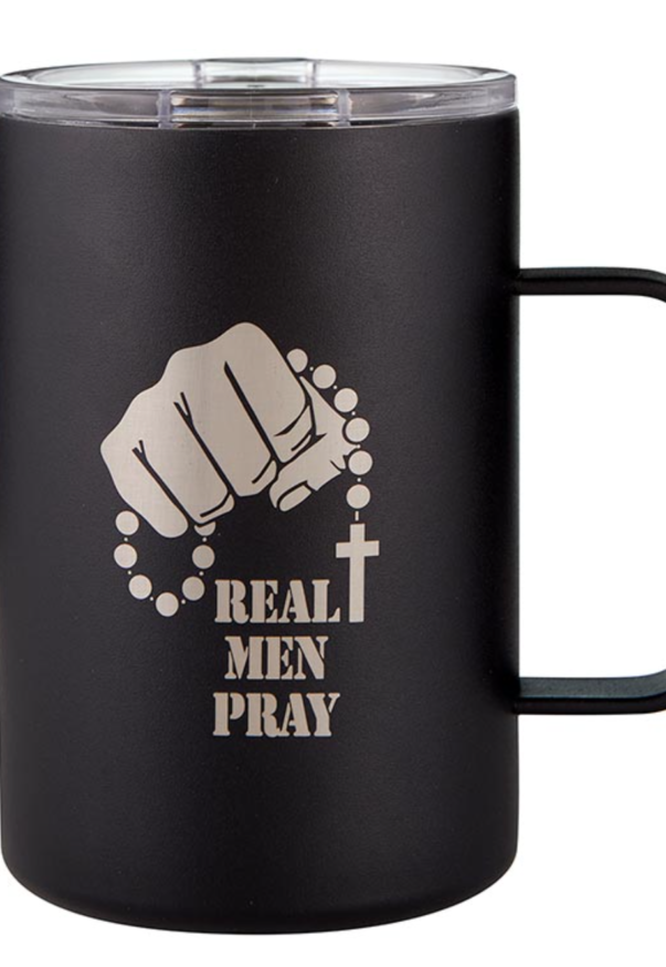 Real Men Pray Insulated Mug