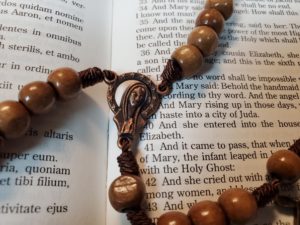 Large Holy Trinity Wooden Rosary-3