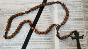 Wooden Holy Trinity Rosary