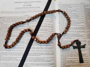 Wooden Holy Trinity Rosary