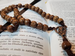 Large Holy Trinity Wooden Rosary-5