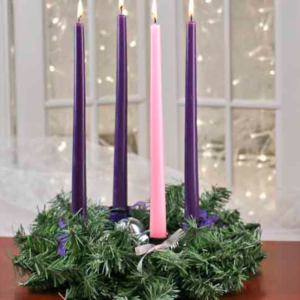 Advent Taper Candles 12 w: wreath