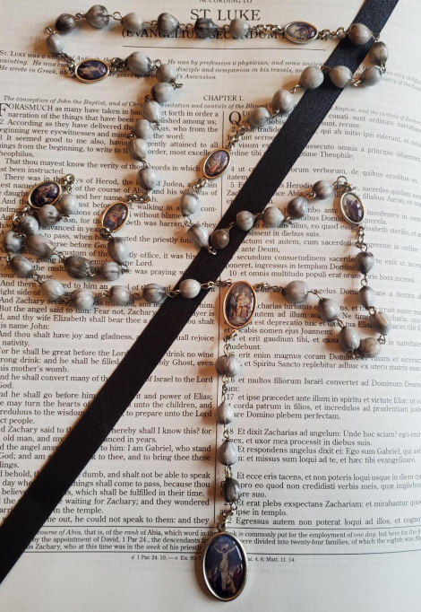 7 Sorrows Full Color Jobs Tears Rosary