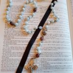 Aquamarine w: Amber Rosary