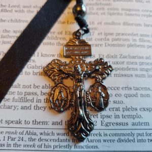 Gunmetal Cord Rosary 2