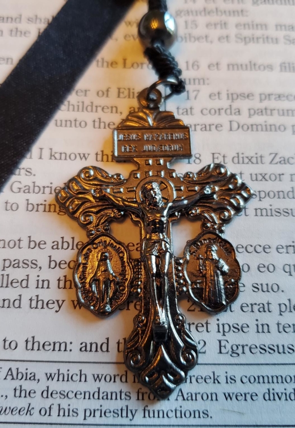 Gunmetal Cord Rosary 2