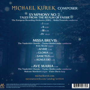Michael Kurek Symphony No 2 back