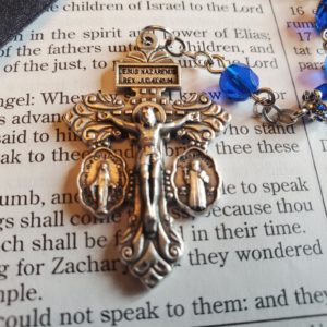 Royal Blue Our Lady of Graces Rosary 2