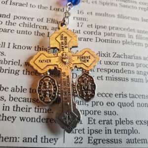 Royal Blue Our Lady of Graces Rosary 6
