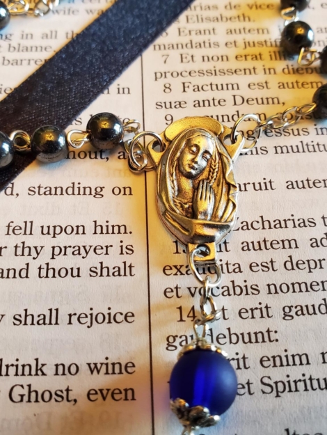 Hermatite w: Dk Blue Rosary-1