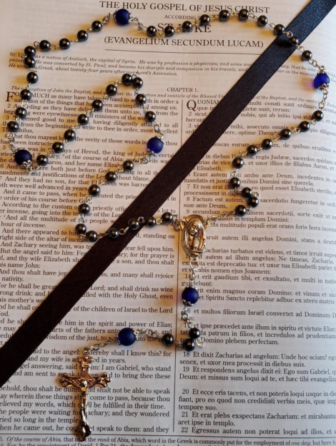 Hermatite w: Dk Blue Rosary