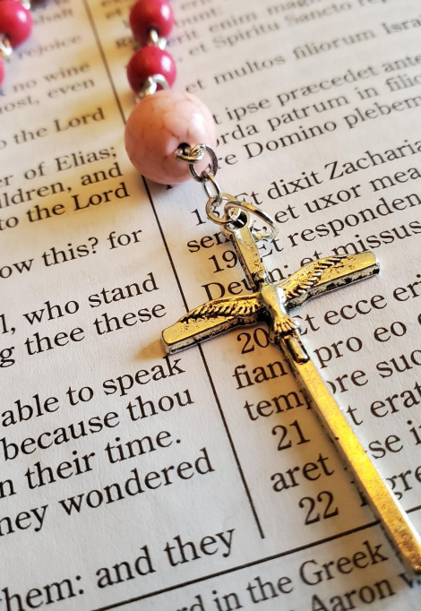 Hot Pink Howliet Rosary-2