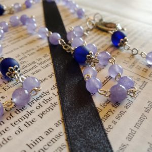 Light Purple w: Midnight Blue Rosary-1