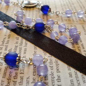 Light Purple w: Midnight Blue Rosary-2