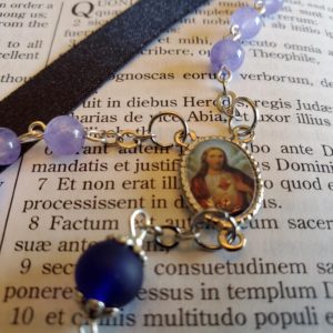 Light Purple w: Midnight Blue Rosary-3