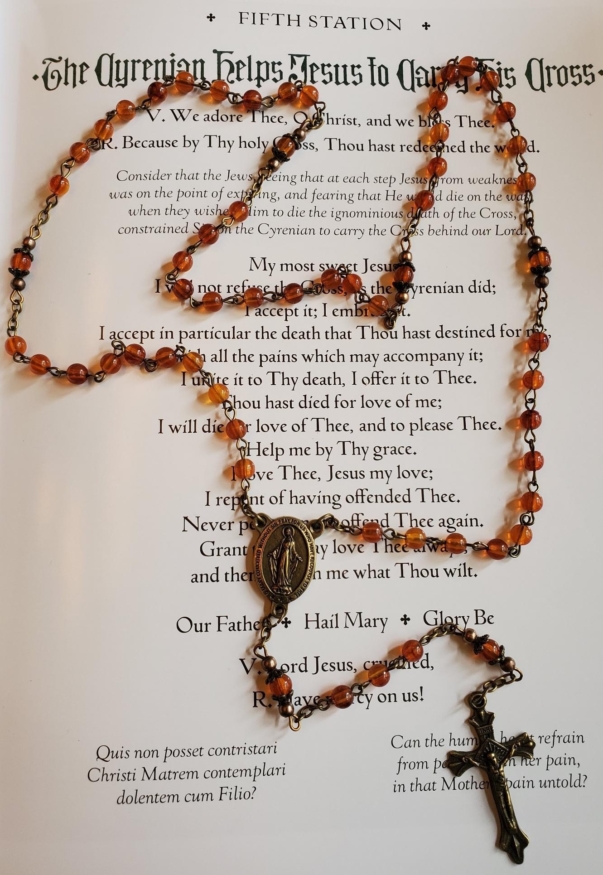 Amber w: Bronze Rosary