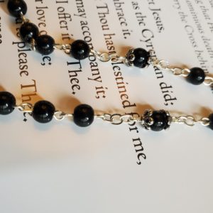 Black 1st Communion Rosary-2