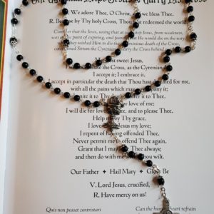 Black 1st Communion Rosary