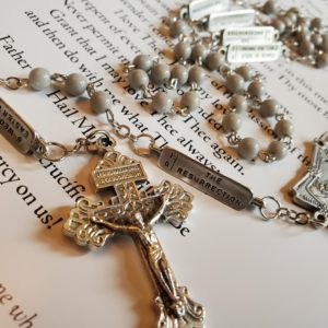 Gray Mystery Bars Rosary-5