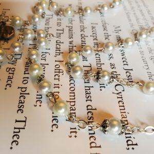 White 1st Communion Rosary-2
