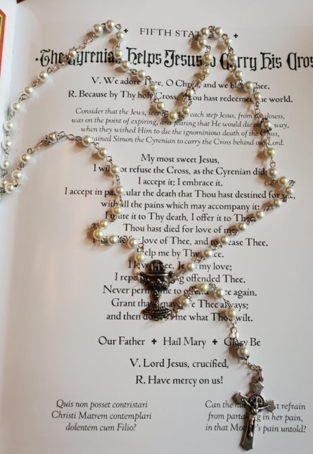 White 1st Communion Rosary