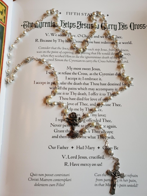 White 1st Communion Rosary