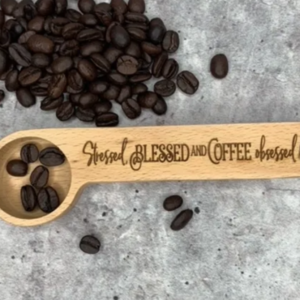 Glory Bee Coffee Scoops Stressed:Blessed