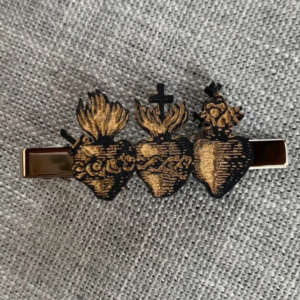 Hearts of the Holy Family Tie Clip (gold)