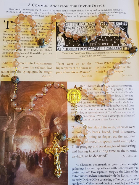 Rose Holy Face Center Rosary