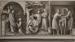 AUCTION-For Altar, Culture And Trade Congress Poster Art-Oil On Canvas