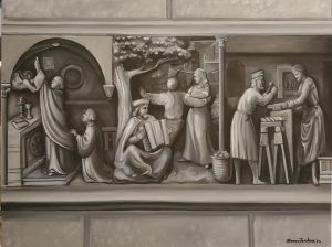 AUCTION-For Altar, Culture And Trade Congress Poster Art-Oil On Canvas