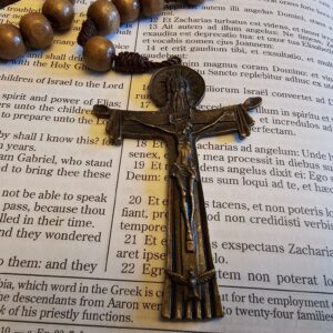 Holy Trinity Wooden Cord Rosary-2