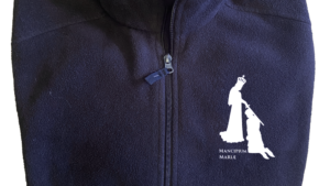 Mancipium Mariaæ Embroidered "Knight Kneeling"Zipper Down Fleece
