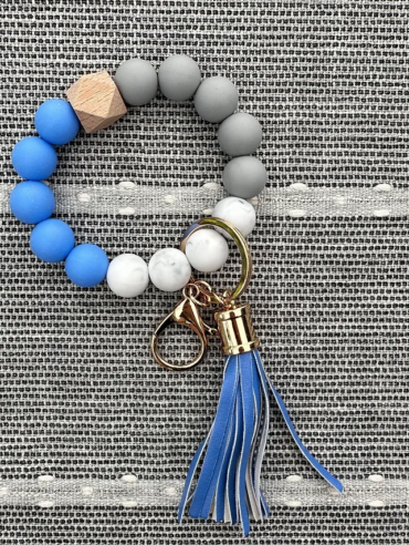 Silicone Key Ring Bracelet:Wristlet 