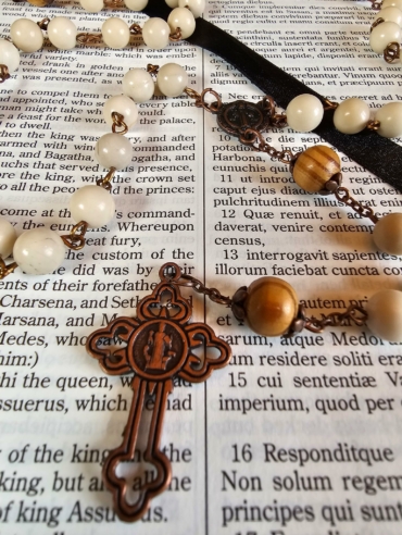 Jasper & Wood St Benedict Rosary-1