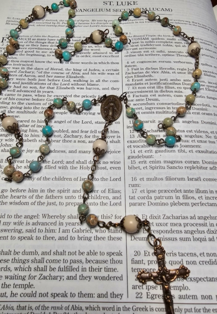 Teal Sea Sediment Rosary