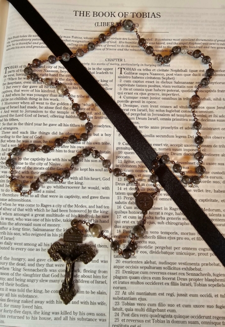 Chocolate Labradite Rosary