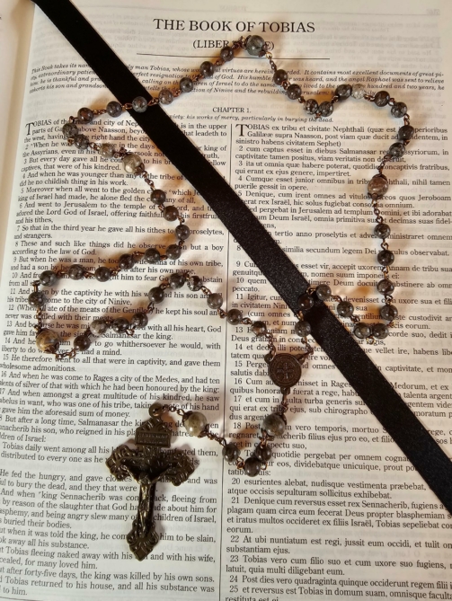 Chocolate Labradite Rosary