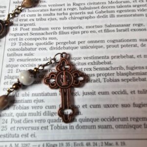 Job's Tears Saint Benedict Rosary.-1