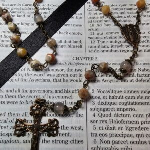 Our Lady of Mount Carmel Stone Rosary-1